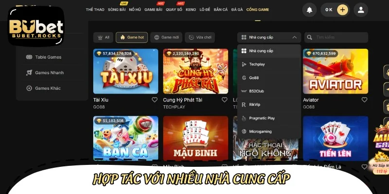 Hiện nay, chúng tôi còn liên kết và hợp tác với nhiều đối tác cung cấp